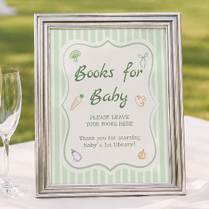 Farmers Market Baby Shower Books for baby Poster