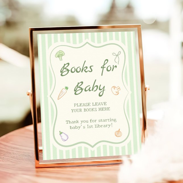 Farmers Market Baby Shower Books for baby  Poster (Creator Uploaded)