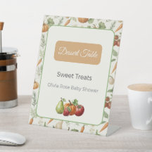 Farmers Market Baby Shower Dessert Table Sign