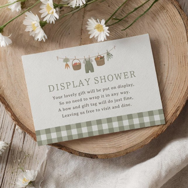 Farmers Market Baby Shower Display Shower Enclosure Card (Creator Uploaded)