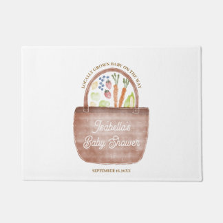 Farmer's Market Baby Shower Doormat