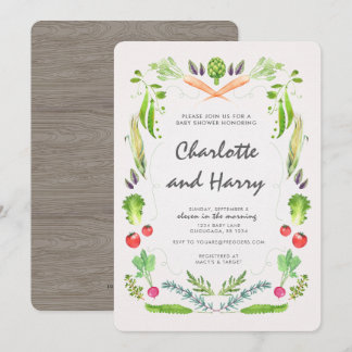Farmers Market Baby Shower Invitation