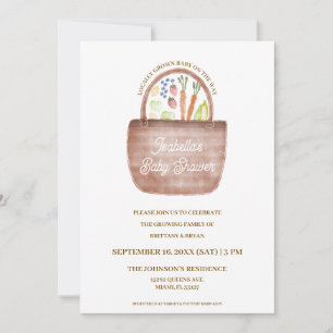 Farmer's Market Baby Shower Invitation