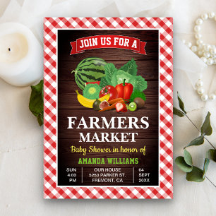 Farmers Market Baby Shower Invitation