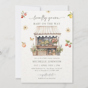 Farmers Market Baby Shower Invitation