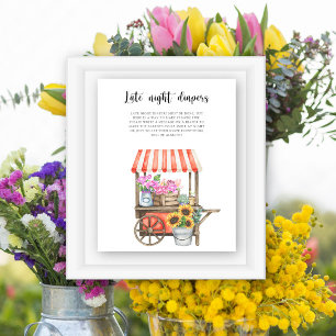 farmers market baby shower - late night diapers poster