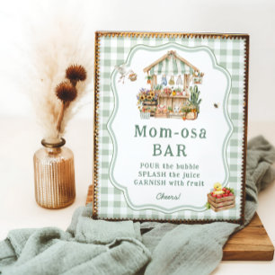 Farmers Market Baby Shower Mum-osa Bar Poster