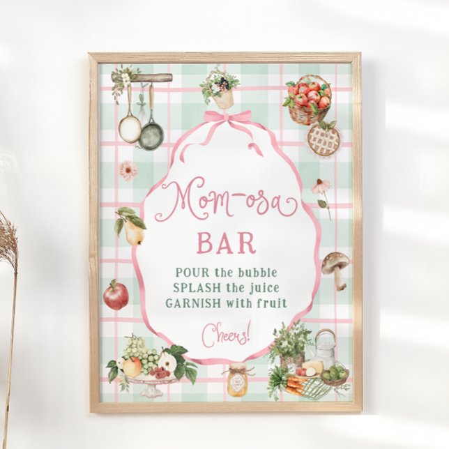 Farmers Market Baby Shower Mum-osa Bar Poster (Creator Uploaded)
