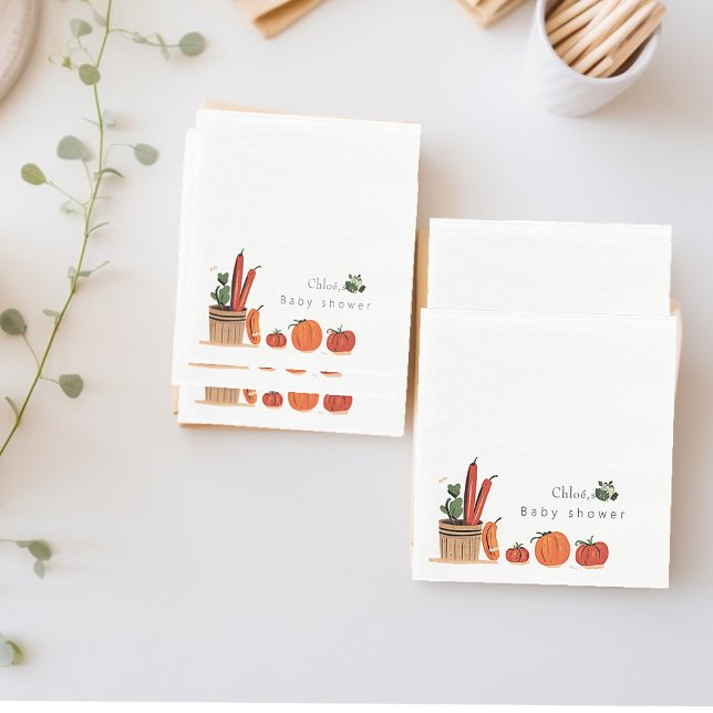 Farmers market baby shower  napkin (Creator Uploaded)