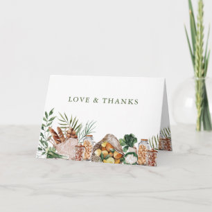 Farmer's Market   Baby Shower Thank You Card
