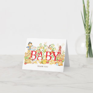 Farmers Market Baby Shower Thank You Note Card