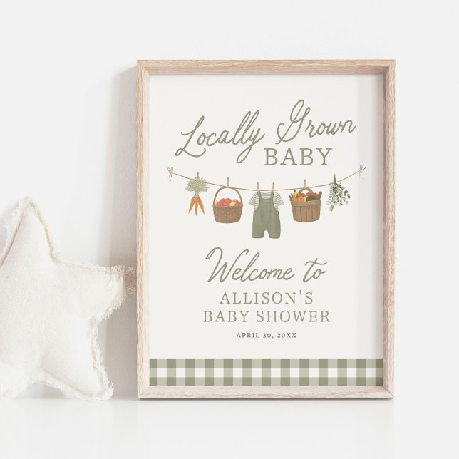 Farmers Market Baby Shower Welcome Sign (Creator Uploaded)