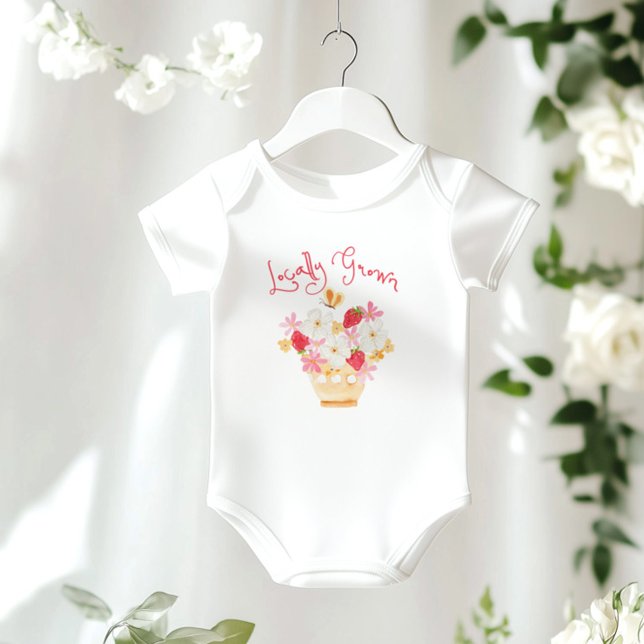 Farmers market Berry Sweet baby shower Baby Bodysuit (Creator Uploaded)