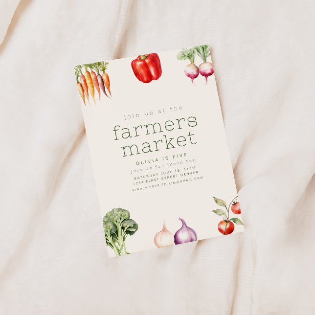 Farmers Market Birthday Party Invite (Creator Uploaded)