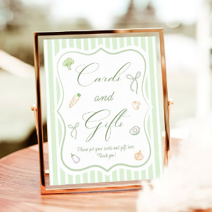 Farmers Market Bridal Shower Cards & Gifts Poster