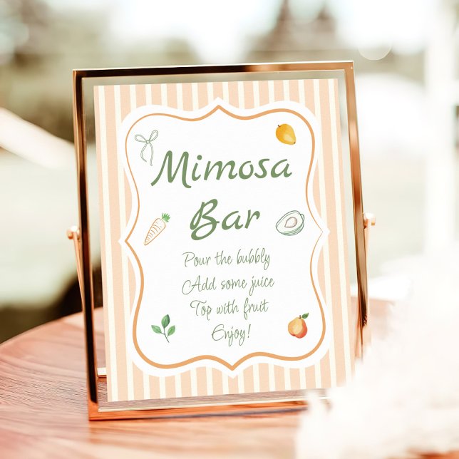 Farmers Market Bridal Shower Mimosa Bar Poster (Creator Uploaded)