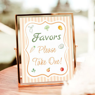 Farmers Market Bridal Shower Party Favour Poster
