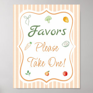Farmers Market Bridal Shower Party Favour Poster