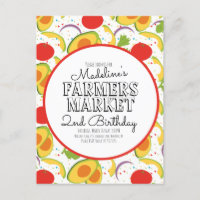 Farmers Market Carrots Vegetables Pattern  