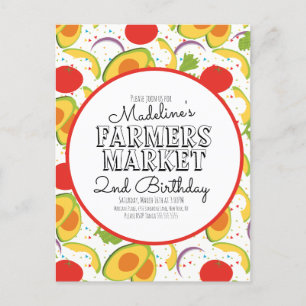 Farmers Market Carrots Vegetables Pattern   Postcard