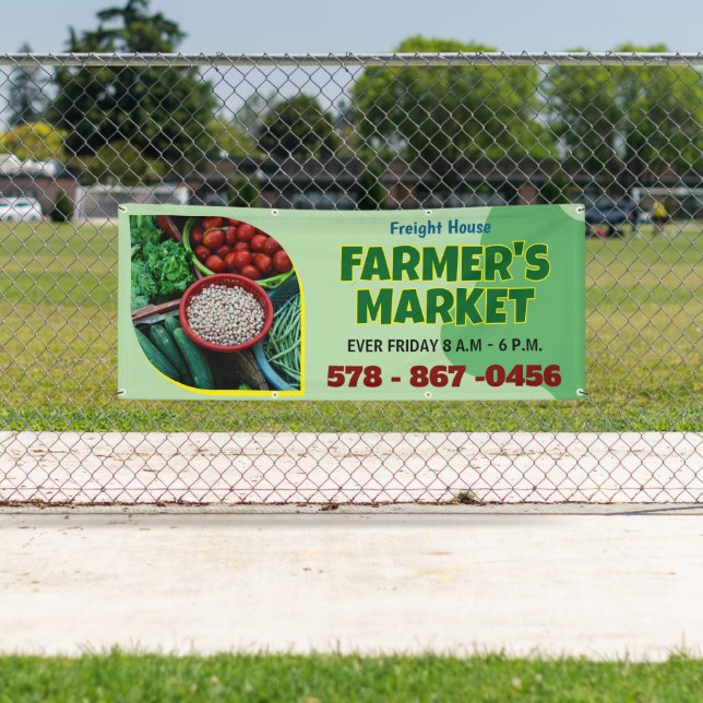 Farmer's Market Custom Outdoor Banner (Insitu)