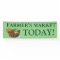 Farmer's Market customisable vegetable banner sign