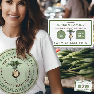 Farmers Market Durable Plastic Produce or Farm Tag ID Badge