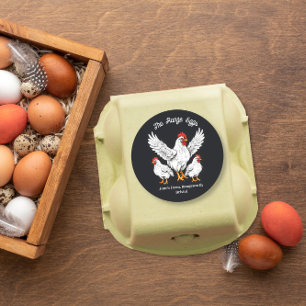 farmers market egg box Label  free range