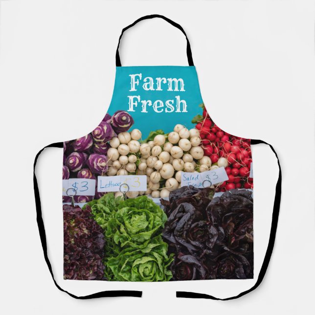 Farmer's Market Farm Fresh Art Apron (Front)