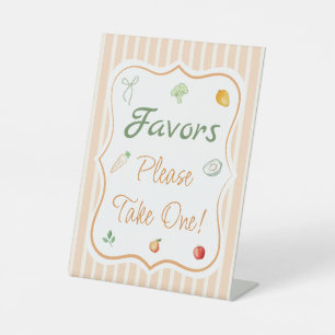Farmers Market Favour  Pedestal Sign