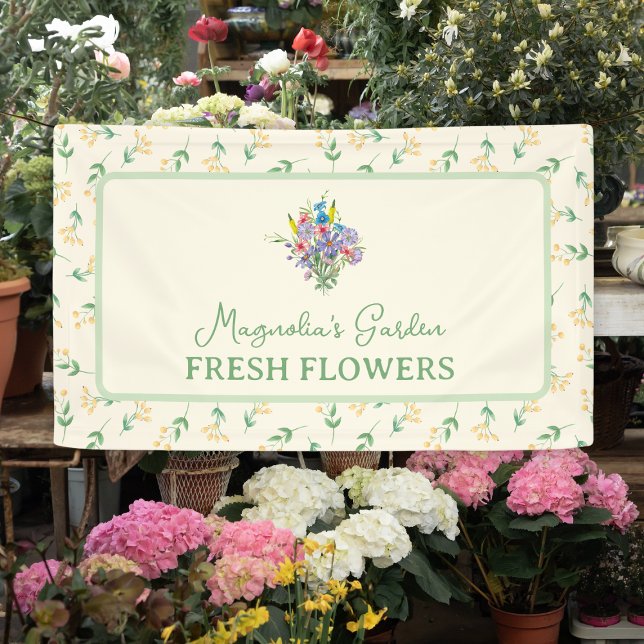 Farmers Market Flowers Seller Custom Banner (Farmers Market Flowers Seller Custom Banner
)