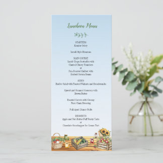 Farmers Market, Fresh off the Market Bridal Shower Menu