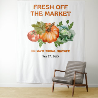 Farmers Market Fresh off the Market Bridal Shower Tapestry