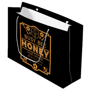 Farmers Market Honey Jar Large Gift Bag