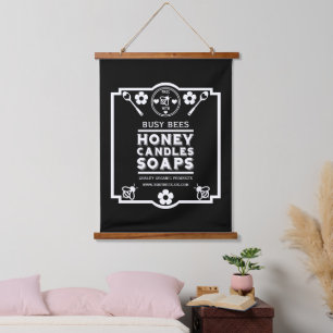 Farmers Market Honey Product Hanging Tapestry