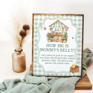 Farmers Market How Big is Mommy's Belly Poster