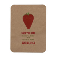 Farmers Market Inspired Save The Date | Strawberry