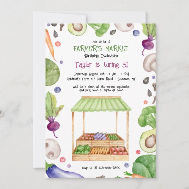 Farmer's Market Invitation (Front)