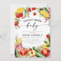 Farmer's Market Locally Grown 1st Birthday