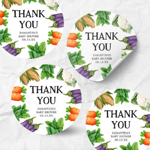 Farmers Market Locally Grown Baby Shower Classic Round Sticker