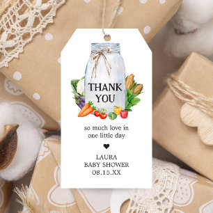 Farmers Market Locally Grown Baby Shower Favor Tag
