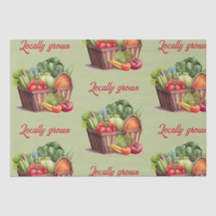 Farmer's Market Locally Grown Baby Shower Gift Tissue Paper