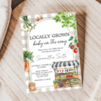 Farmers Market Locally Grown Baby Shower