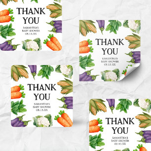 Farmers Market Locally Grown Baby Shower Square Square Sticker