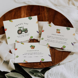 Farmers Market Locally Grown Baby Shower Thank You Card