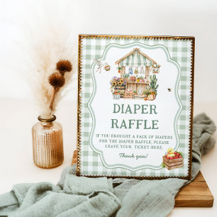 Farmers Market Locally Grown Diaper Raffle Poster