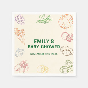 Farmers Market Locally Grown Party Napkins