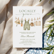  Farmers Market Locally Grown Rustic Baby Shower