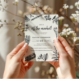 Farmer's market   off the market  Bridal Shower Invitation
