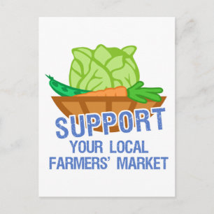 Farmers Market Postcard